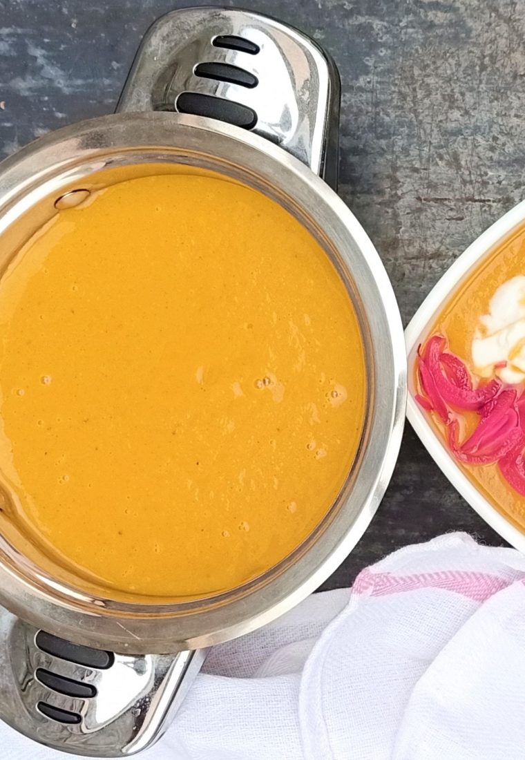 Sweet Potato Soup ( Dairy free & vegan).