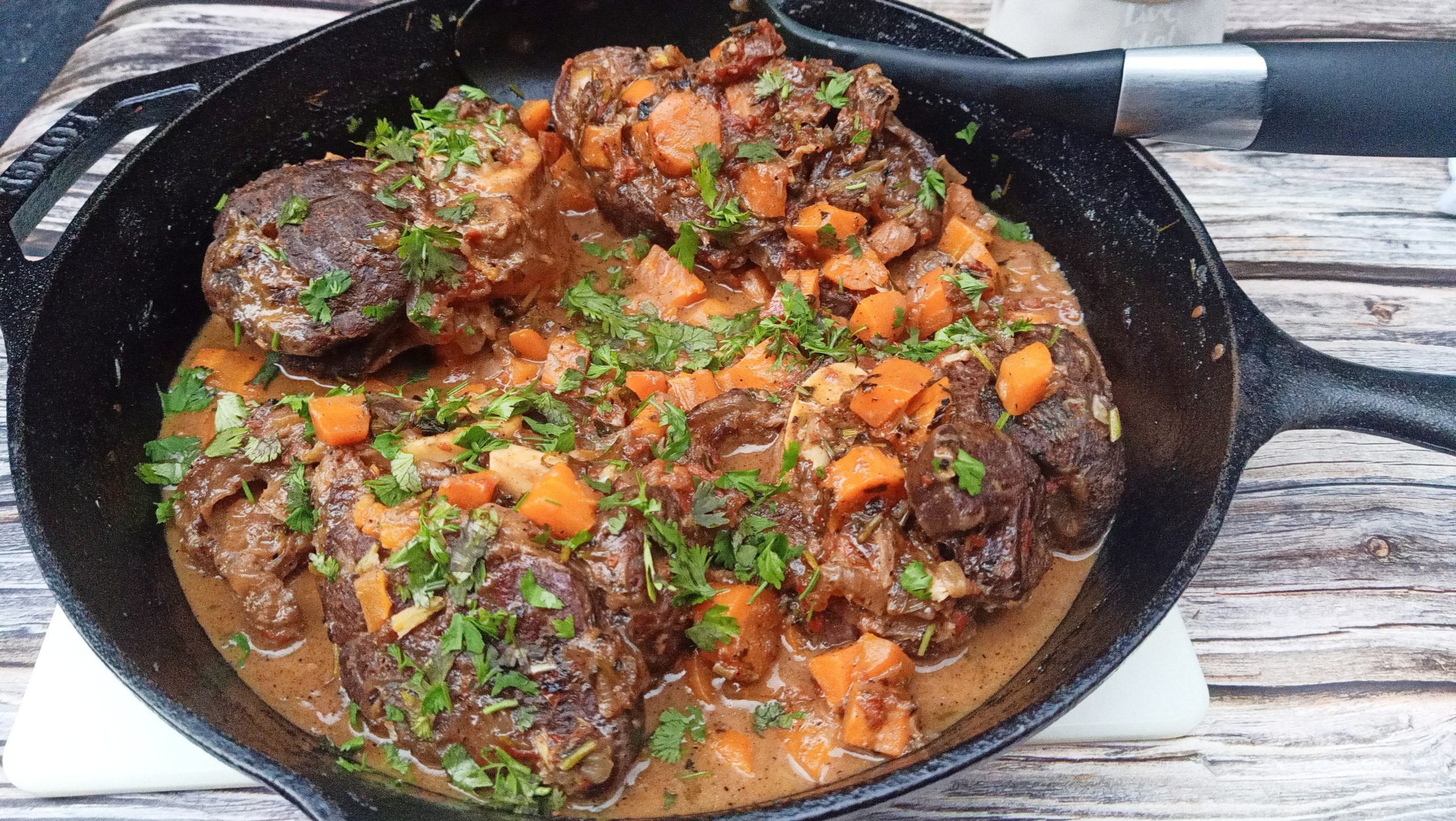 Pressure Cooked Beef Shanks (Osso Bucco)
