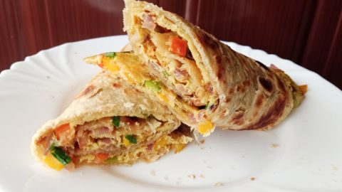 Simple Chapati Rolex Flatbread wrap